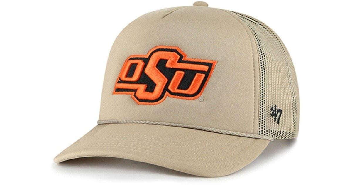 '47 Oklahoma State Cowboys Foam Front Mesh Trucker Snapback Hat At ...