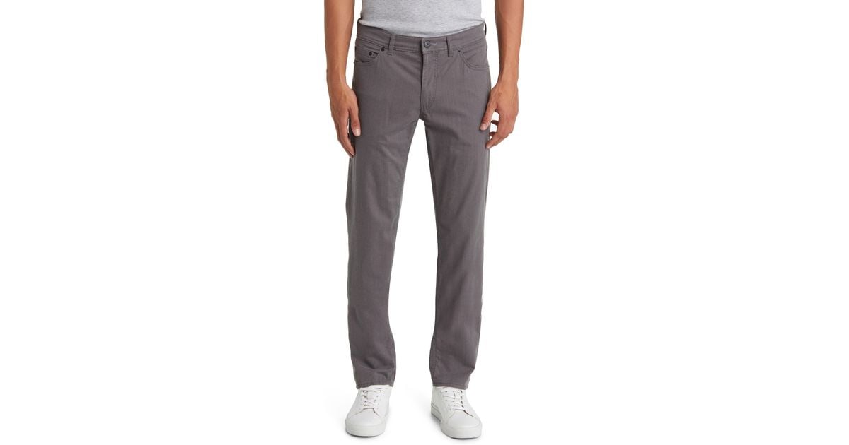 Brax Cooper Light Five-pocket Straight Leg Pants in Gray for Men | Lyst