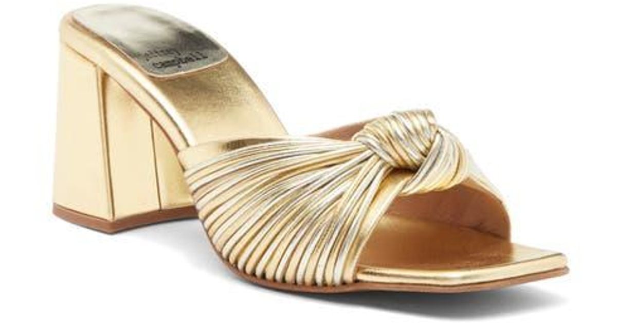 Jeffrey Campbell Melonger Block Heel Sandal in Natural Lyst