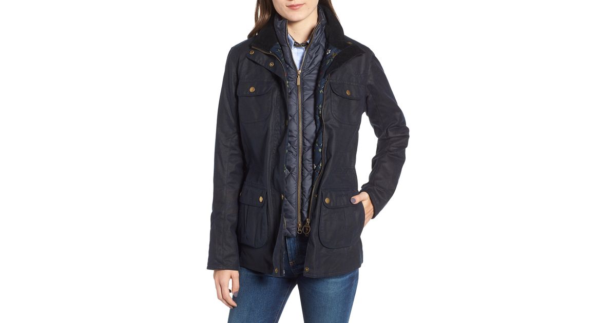 barbour chaffinch waxed cotton jacket