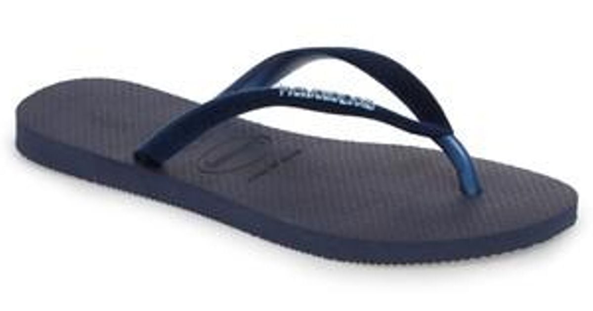 havaianas slim velvet blue