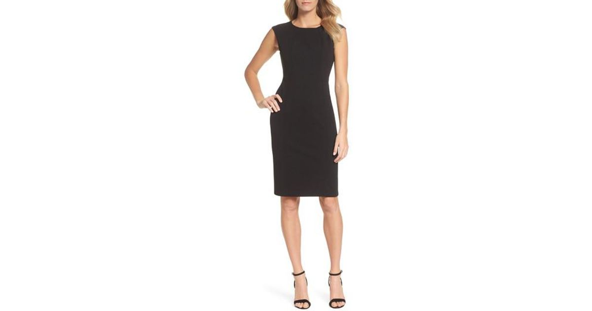 vince camuto scuba crepe sheath dress