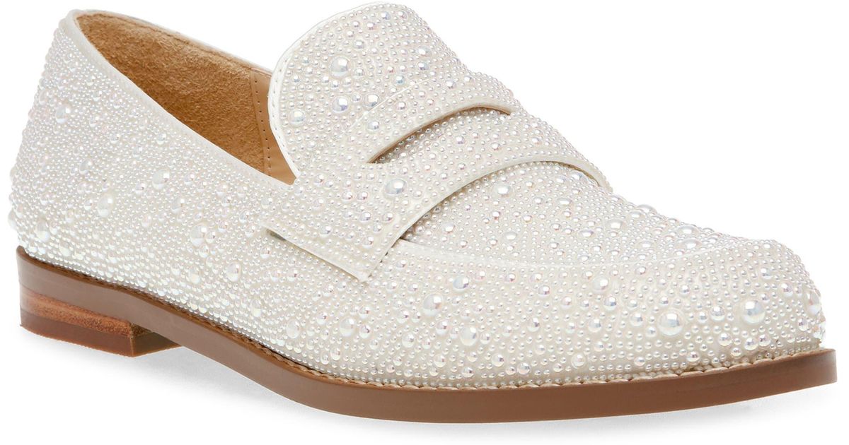 Betsey Johnson Aron Penny Loafer in White Lyst