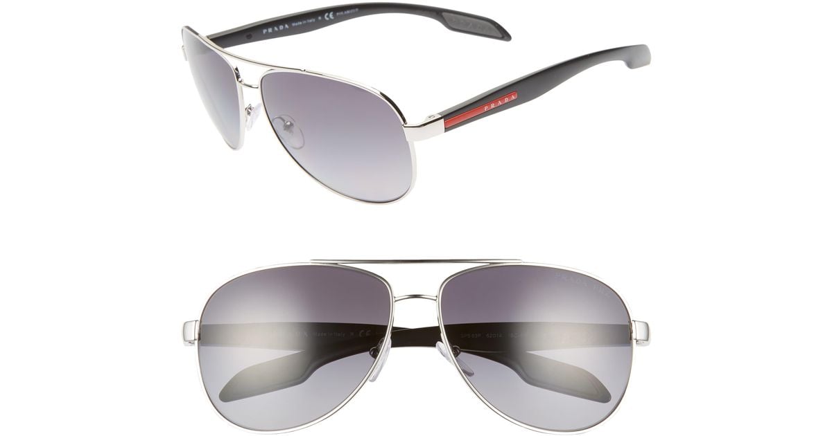 prada polarized aviator sunglasses