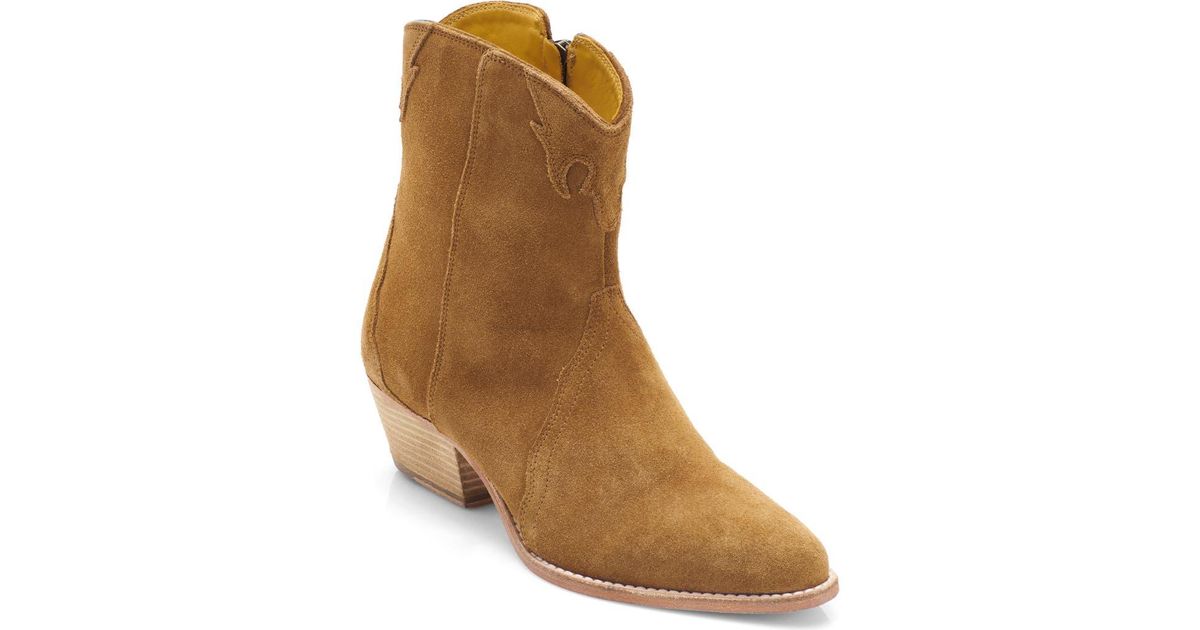 Free People New Frontier Western Bootie in Brown | Lyst