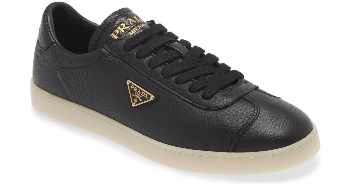 Prada Lane Low Top Sneaker in Black for Men | Lyst