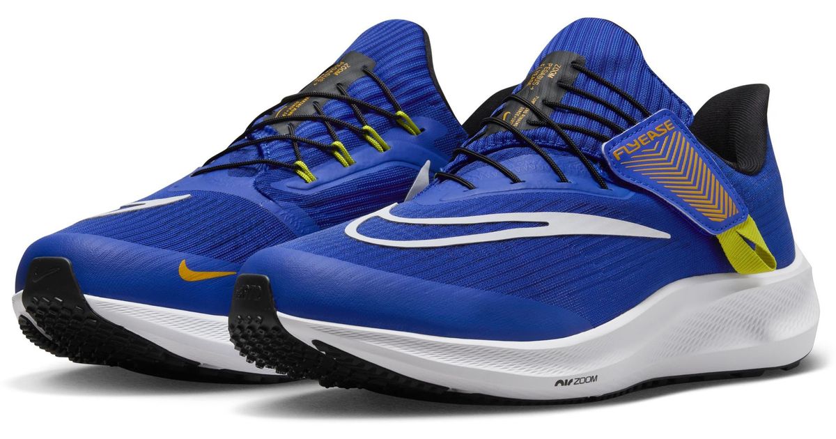 Nike Air Zoom Pegasus Flyease Running Shoe in Blue for Men | Lyst