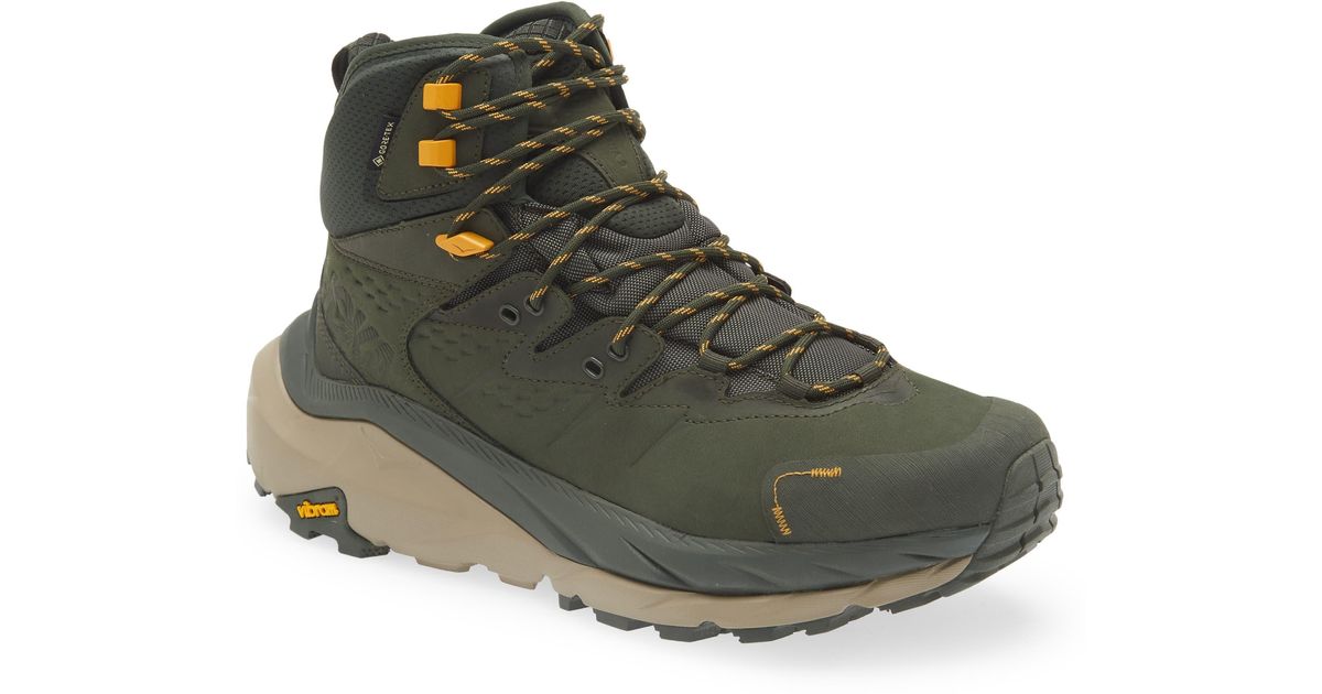 Hoka One One Kaha 2 Gtx Waterproof Hiking Boot In Green For Men Lyst 6613