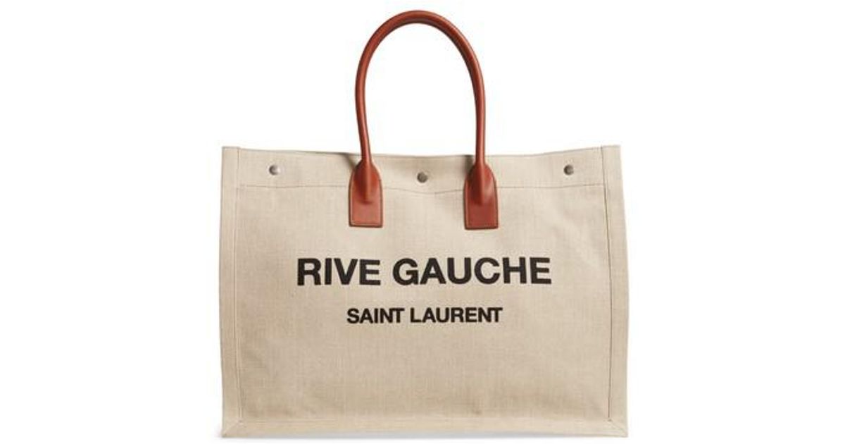 rive gauche canvas tote