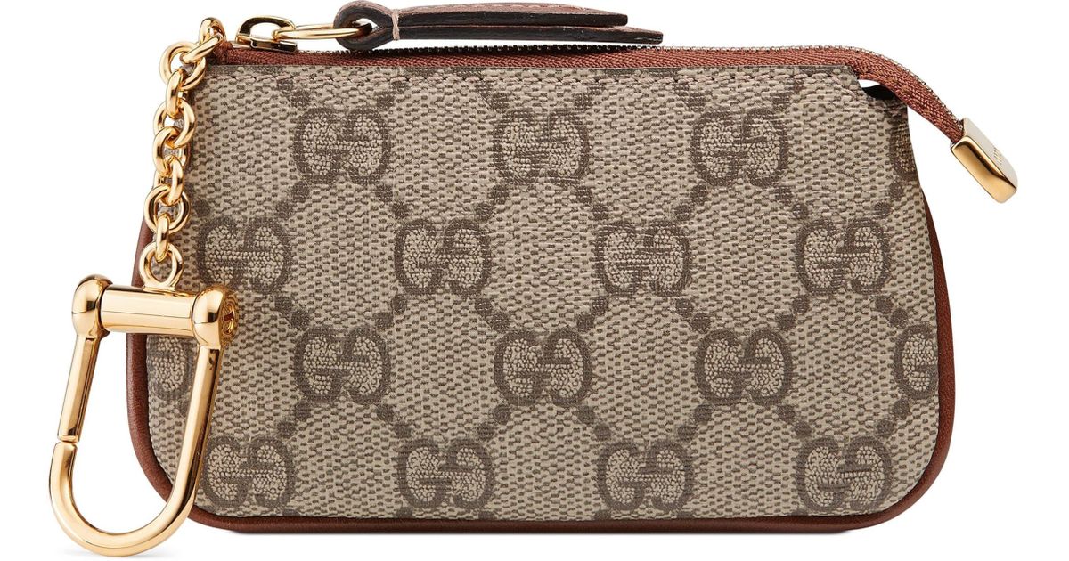 linea gg supreme canvas key case pouch