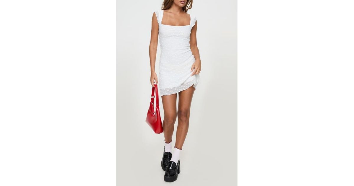 knee length dresses for ladies Lanchester Mini Dress White Petite