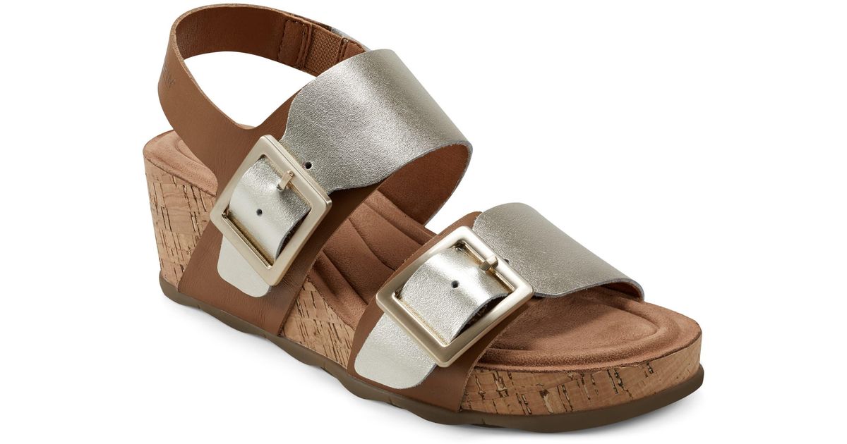 earth thistle wedge sandal