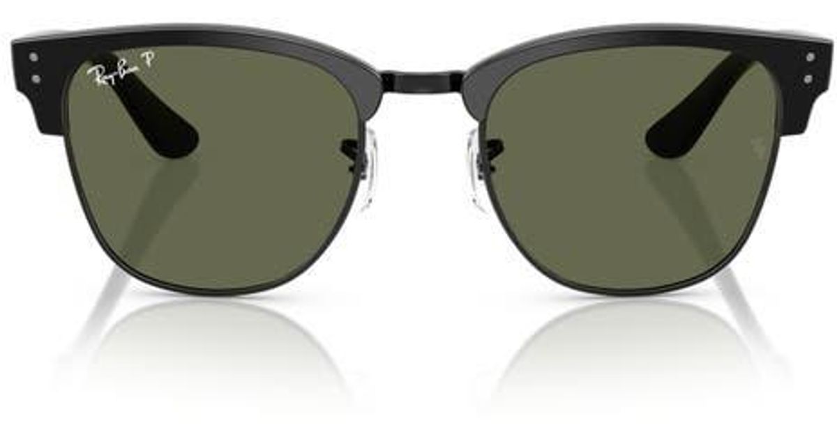 Ray Reverse Lens Ray-Ban Clubmaster Reverse Lens 54Mm Polarized Square Sunglasses in ...