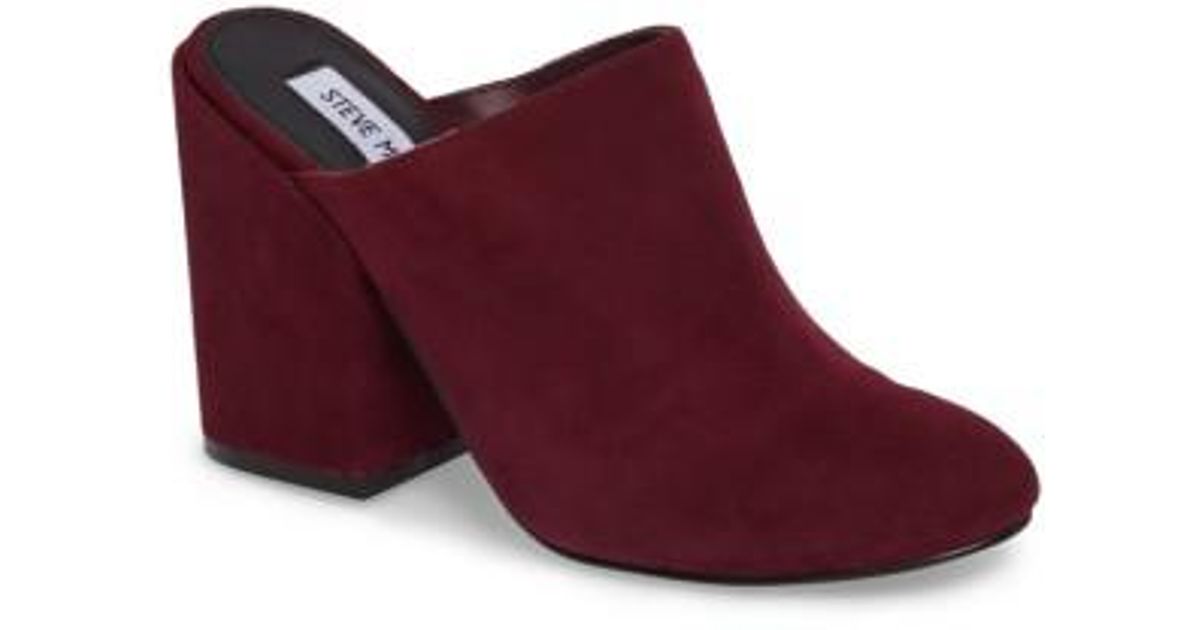 steve madden block heel mules