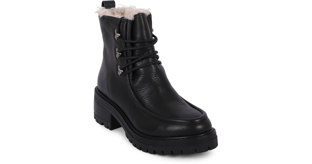 Gentle Souls Bristol Wallaby Faux Shearling Lined Boot in Black Lyst