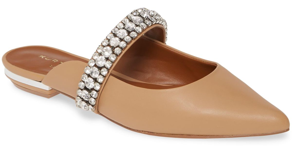 princely crystal embellished mule