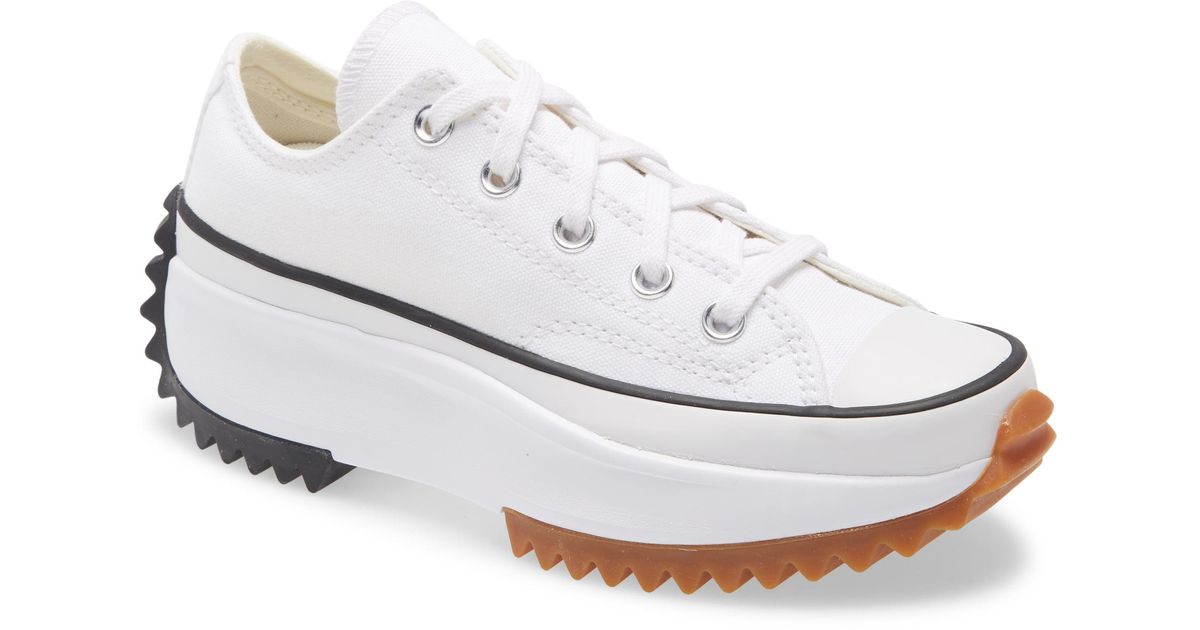 converse ox platform white