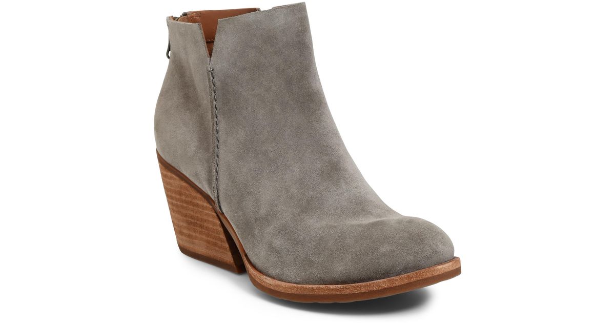 KorkEase Korkeasetm Chandra Bootie in Grey Suede (Gray) Lyst