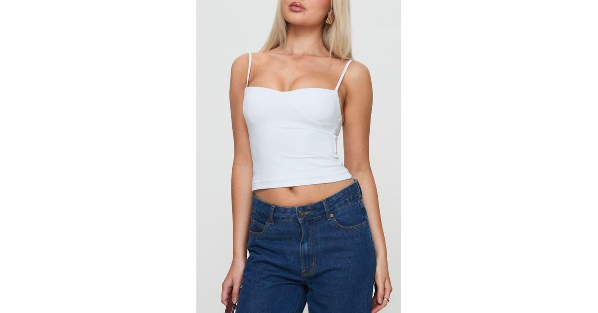 Princess Polly Evanda Camisole in Blue | Lyst