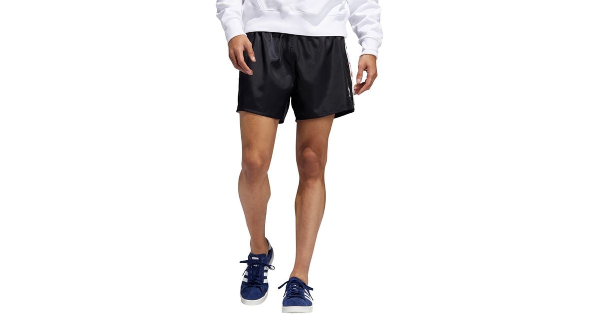 adidas Originals Pride Athletic Shorts in Black/ White (Black) for Men -  Lyst