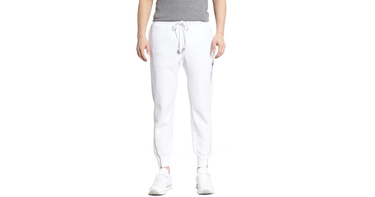 champion white sweatpants