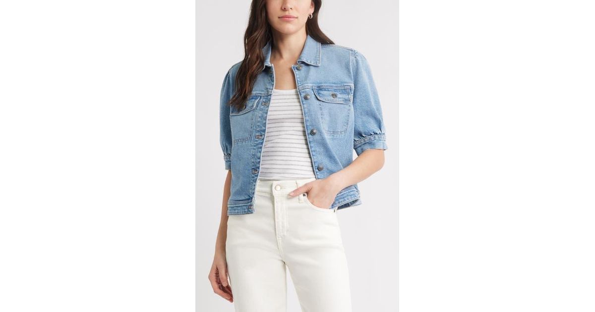 Jean Jacket Caslon Jacket Caslon Elbow Sleeve Denim Jacket In Blue