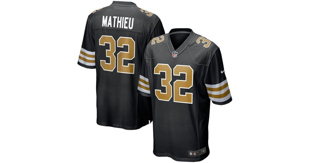 Men's Nike Tyrann Mathieu White New Orleans Saints Game Jersey