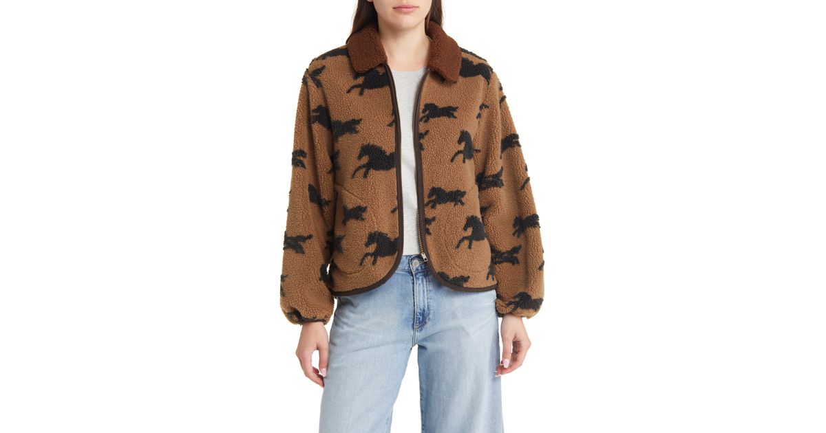 Sherpa Jacket Fleece Jackets With Horses On Them The Great The