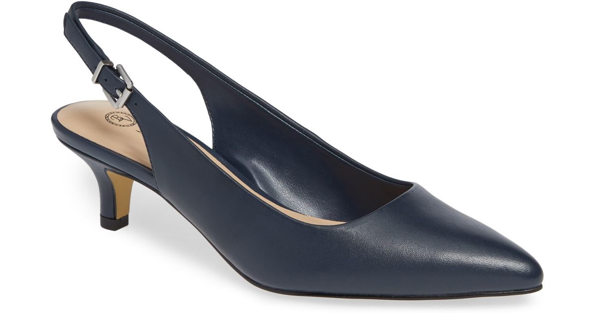 bella vita women's scarlett slingback size 9 black leather