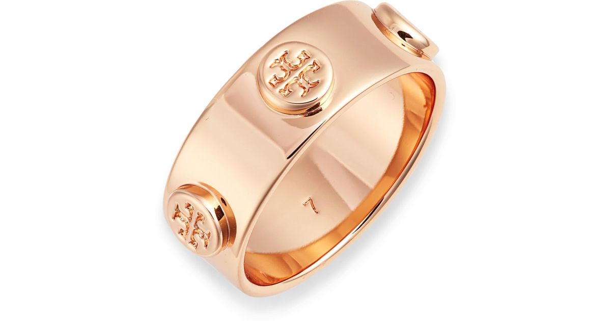 tory burch rose gold studs