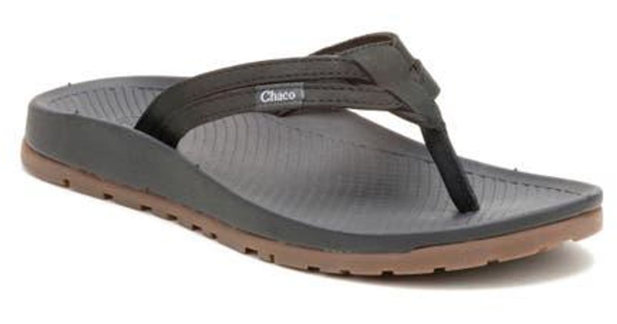Chaco Lowdown Flip Flop in Gray | Lyst