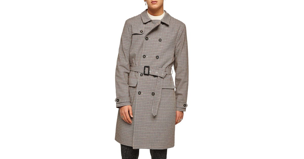 houndstooth trench coat