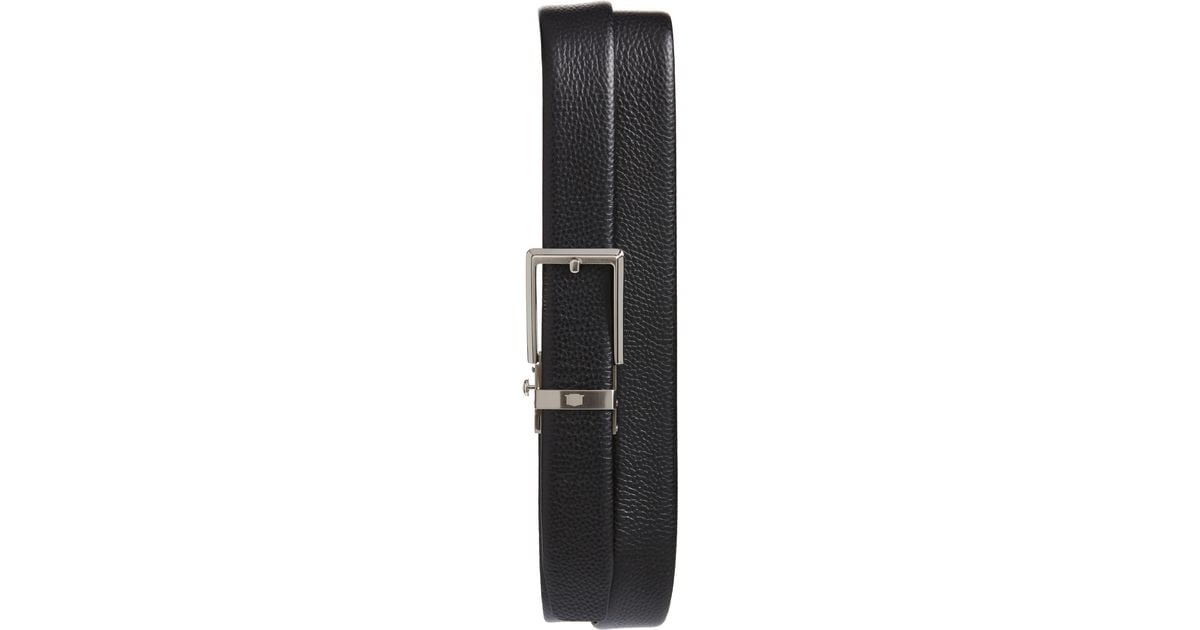 Florsheim Ratchet True Fit Leather Belt in Black for Men | Lyst