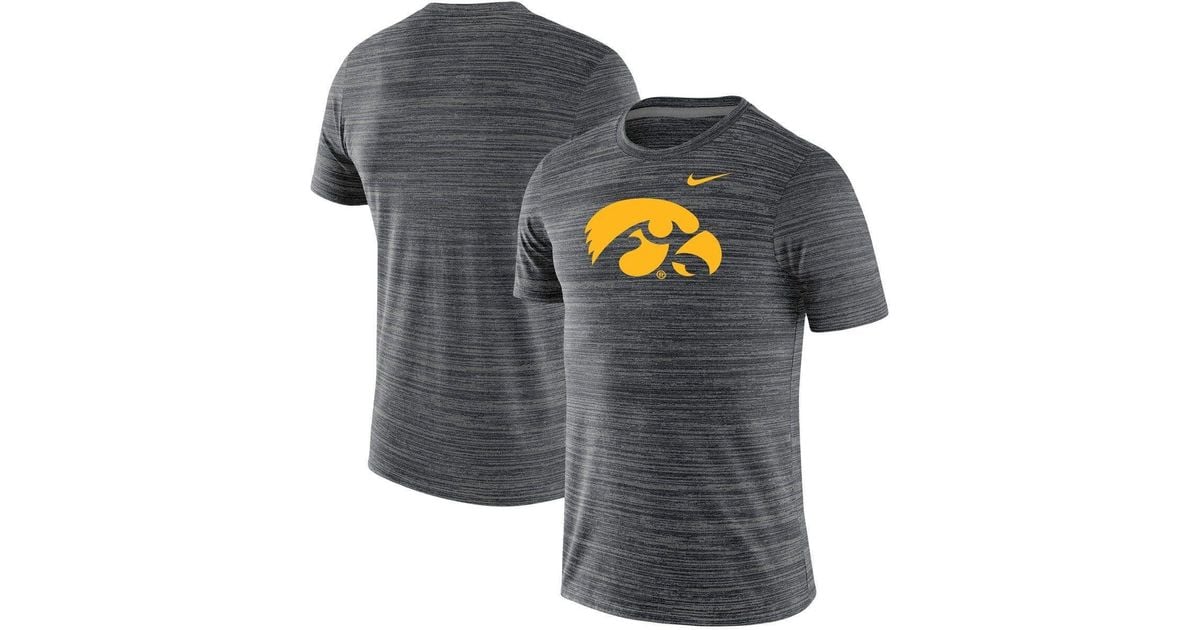 Nike Iowa Hawkeyes Team Logo Velocity Legend Performance T-shirt At ...