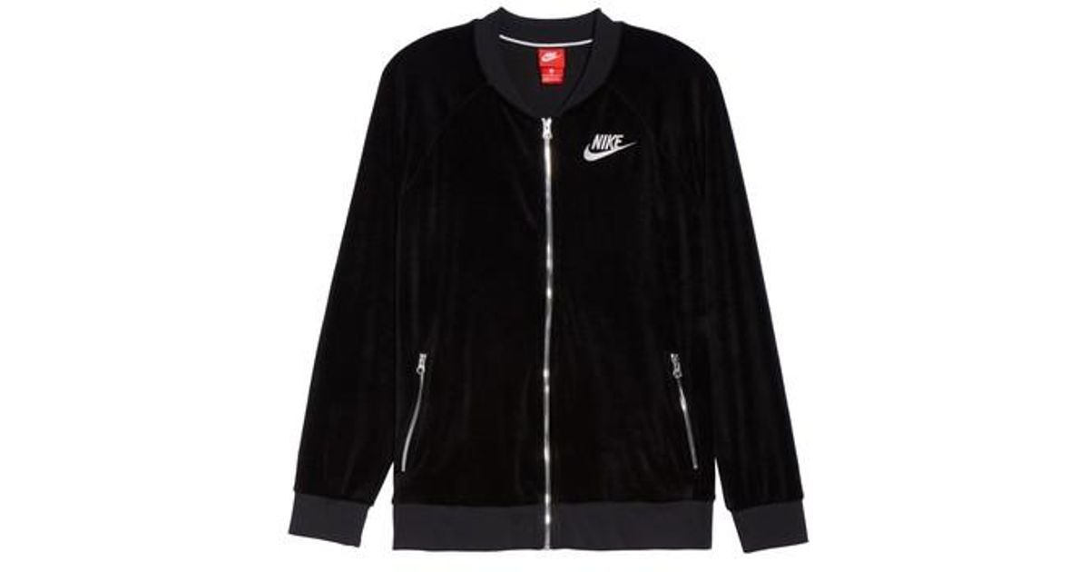 nike velour jacket