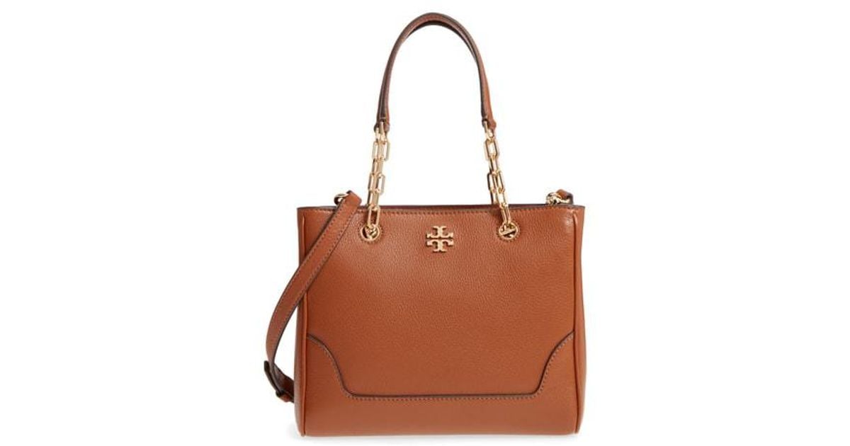 tory burch small marsden leather tote