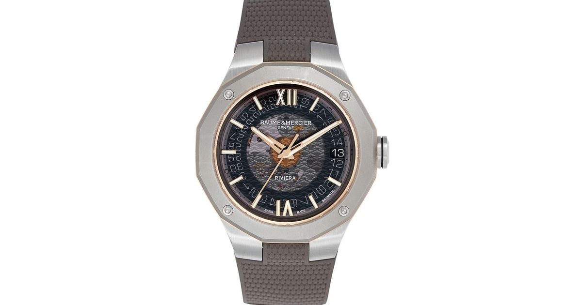 Baume Mercier Riviera 10720 Skeleton Rubber Strap Automatic