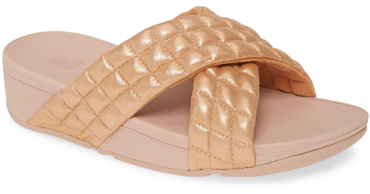 suede slide sandals