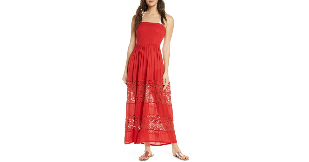Chelsea28 Farrah Smocked Cover-up Maxi 