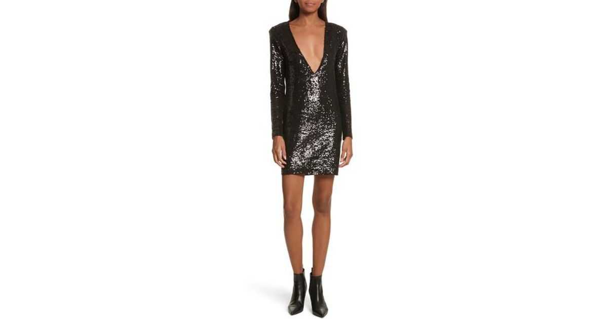 iro black sequin dress
