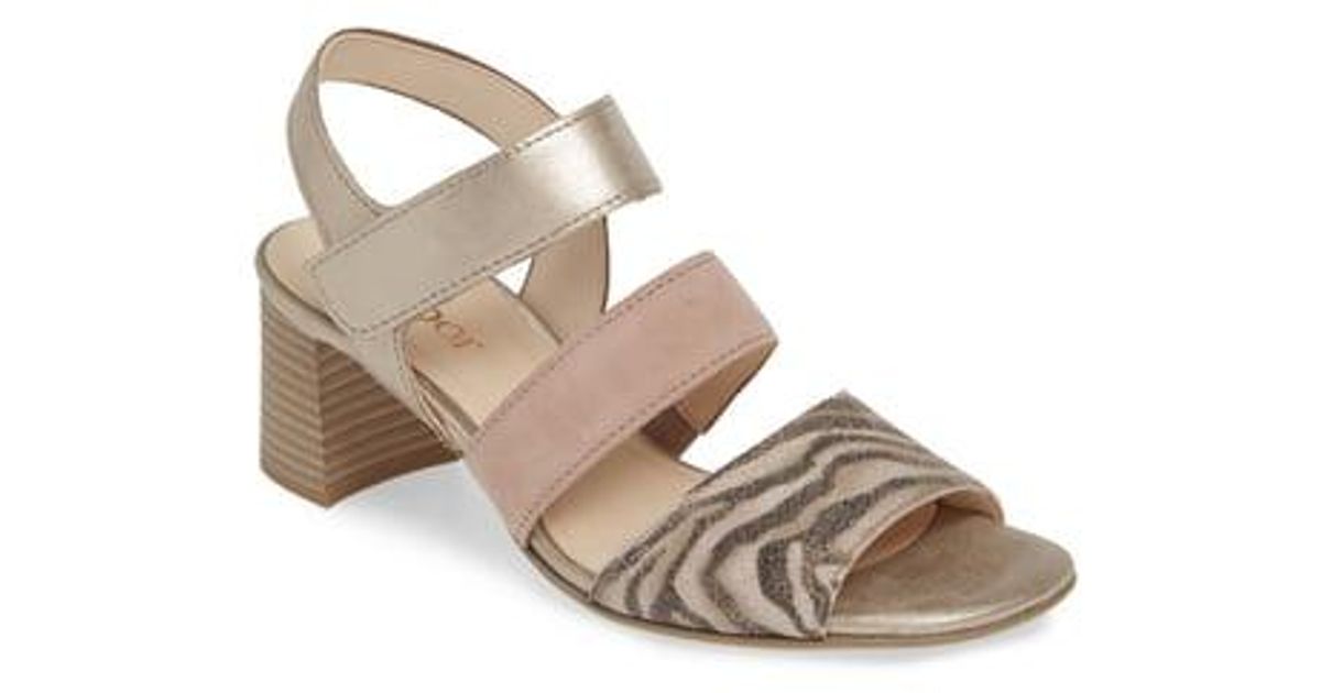 gabor block heel sandal