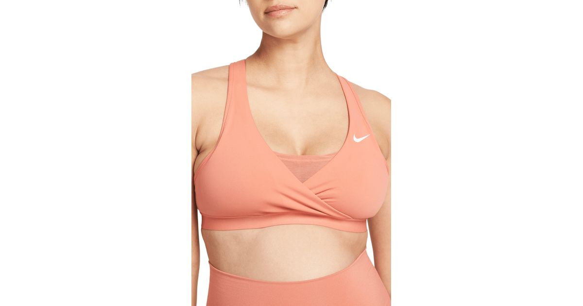 Swoosh Medium Support 1-Piece Pad Sports Bra white