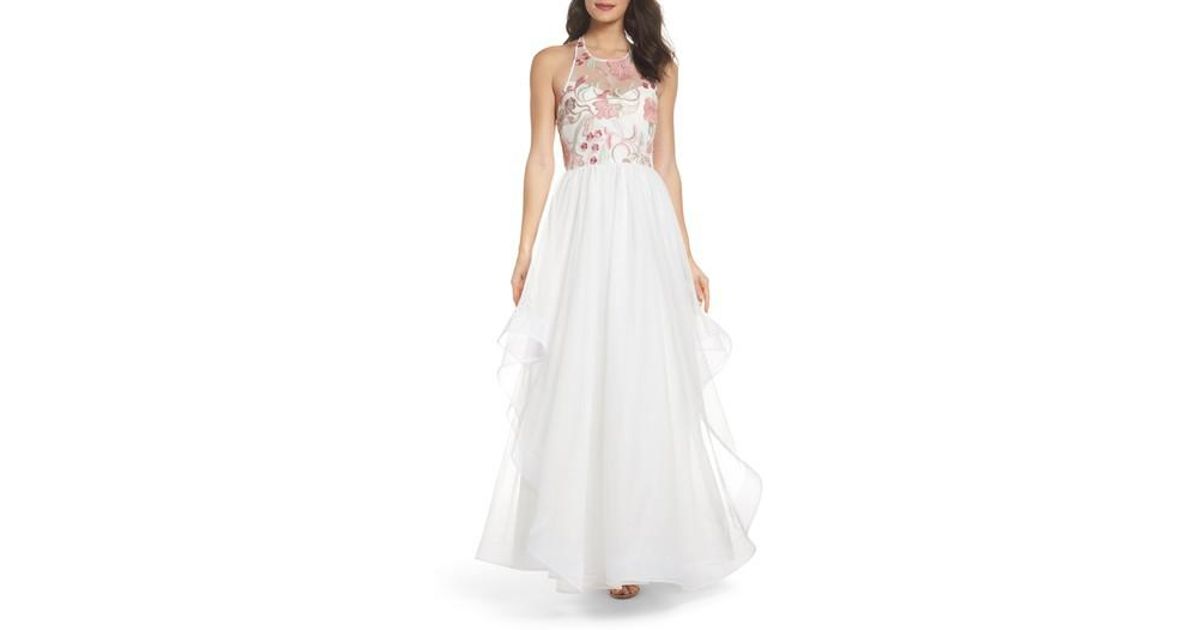 sequin hearts white dress