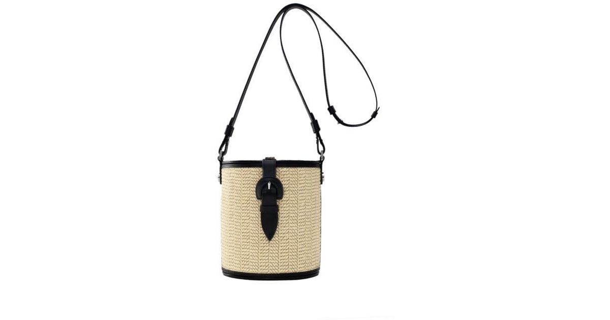 PERRIN Paris La Parisienne Xbody Raphia in White | Lyst