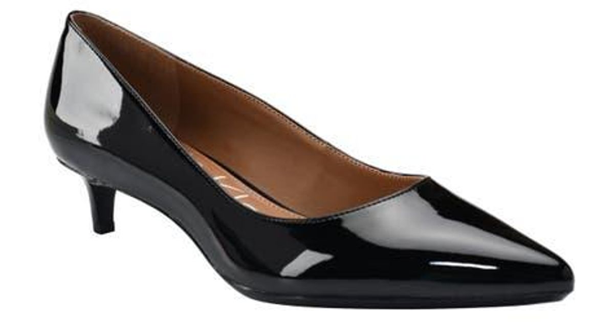 KIARA FLAT PUMP IN CERULEAN BLUE CALFSKIN