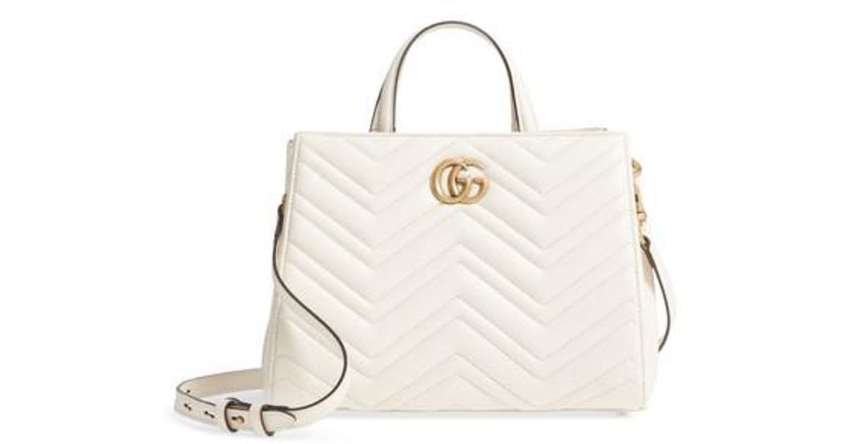 gucci marmont top handle white