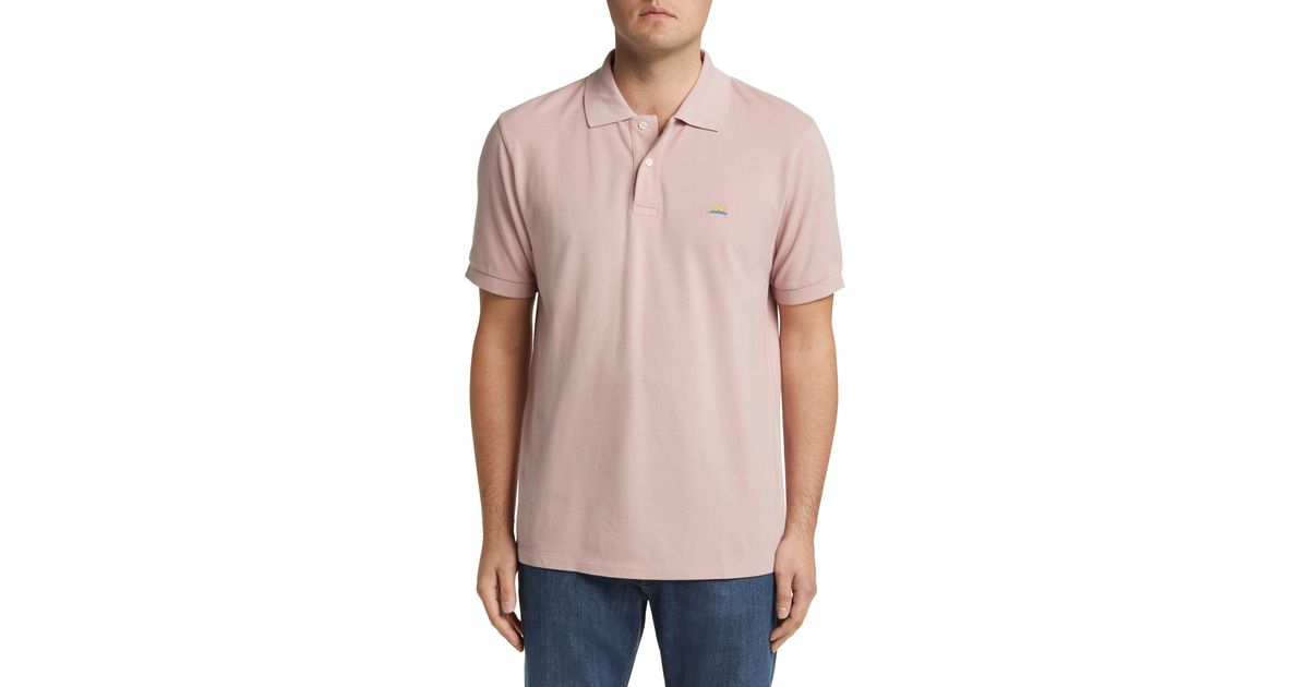 Faherty Sunwashed Piqué Polo Shirt for Men | Lyst