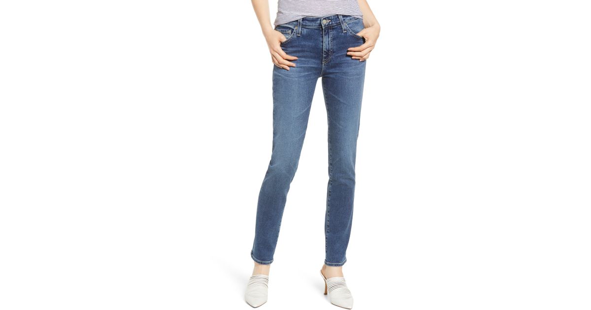 ag mari high waist slim straight leg jeans