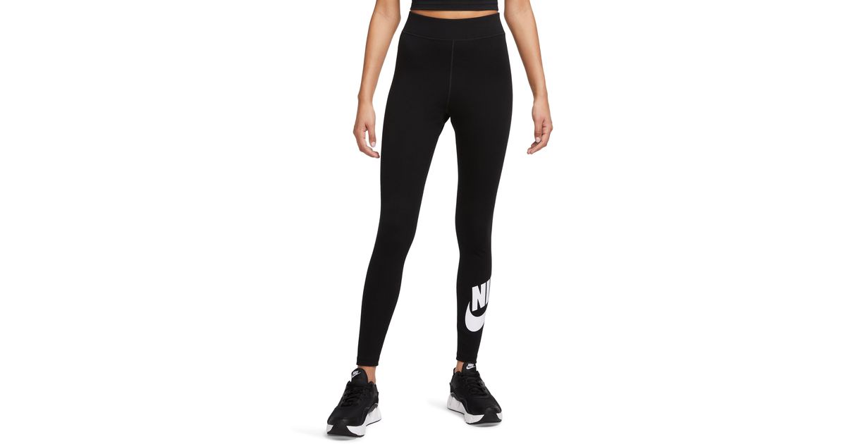 Nike Sportswear Classics High Waist Graphic leggings in Black