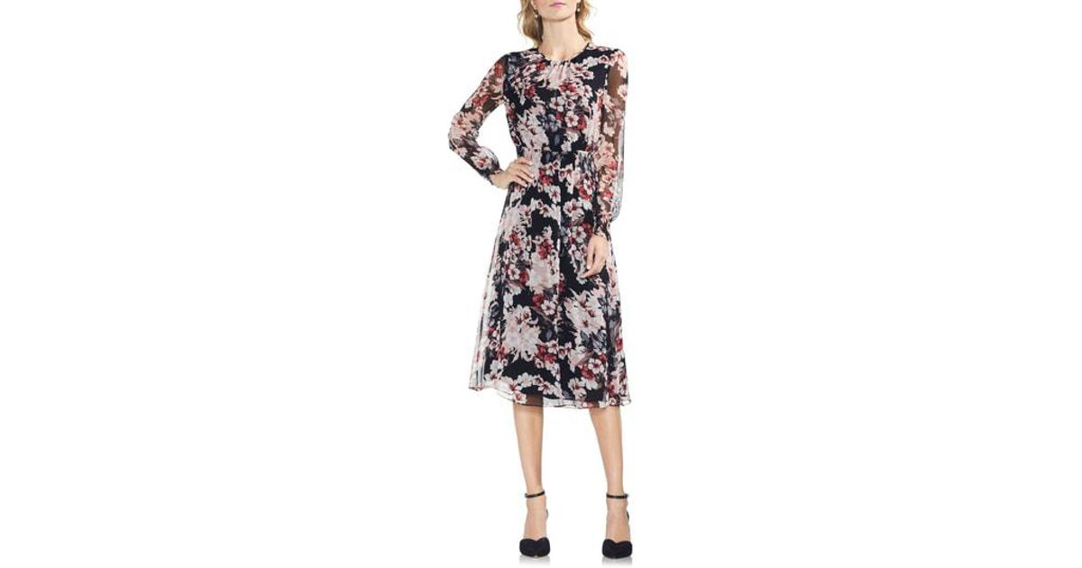 cinched waist midi dress